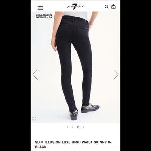 7 For All Mankind skinny high-waist black (29)